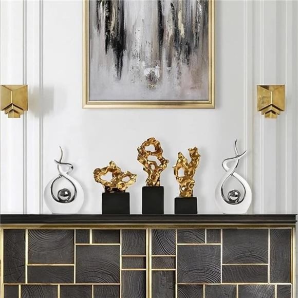 Home Decor Modern Abstract Art Ceramic Statue Table Decorations for Dining Room - Picture 5 of 5